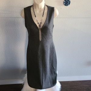 Natasha Gray V-Neck Open Back Cocktail Dress